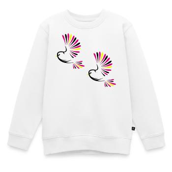 Vogel Bird - Sweat Premium enfant bio - blanc - Devant - AI Model Kid Male (0cm)