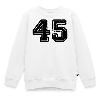 45 - Sweat Premium enfant bio - blanc - Devant - AI Model Kid Male (0cm)