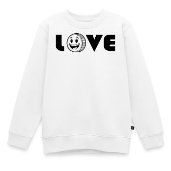 Amour Amour - Sweat Premium enfant bio - blanc - Devant - AI Model Kid Male (0cm)