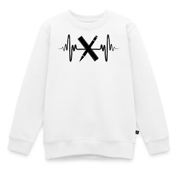 Architektur Herzlinie - Kinder Premium Organic Sweatshirt - Weiß - Vorne - AI Model Kid Male (0cm)