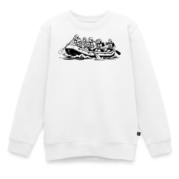 rafting - Sweat Premium enfant bio - blanc - Devant - AI Model Kid Male (0cm)