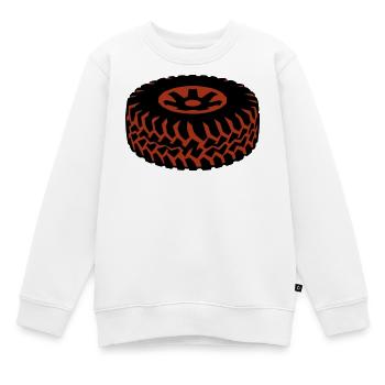 Offroad Reifen Matsch Profil - Kinder Premium Organic Sweatshirt - Weiß - Vorne - AI Model Kid Male (0cm)
