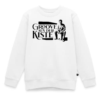 Cajon Groove Aus Der Kiste - Percussion - Kinder Premium Organic Sweatshirt - Weiß - Vorne - AI Model Kid Male (0cm)