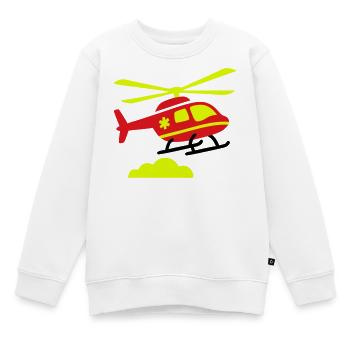 Rettungshubschrauber Notarzt - Kinder Premium Organic Sweatshirt - Weiß - Vorne - AI Model Kid Male (0cm)