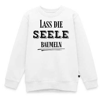 LEICHTIGKEIT – Lass die Seele baumeln - Kinder Premium Organic Sweatshirt - Weiß - Vorne - AI Model Kid Male (0cm)