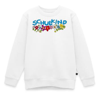 Schulkind  - Kinder Premium Organic Sweatshirt - Weiß - Vorne - AI Model Kid Male (0cm)
