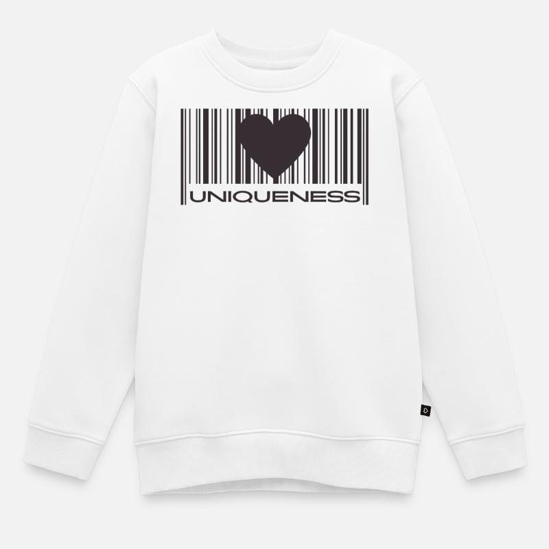 Uniqueness - Kinder Premium Organic Sweatshirt - Weiß