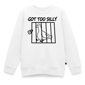 Hat einen zu dummen Papagei in Bars bekommen - Kinder Premium Organic Sweatshirt - Weiß - Vorne - AI Model Kid Male (0cm)