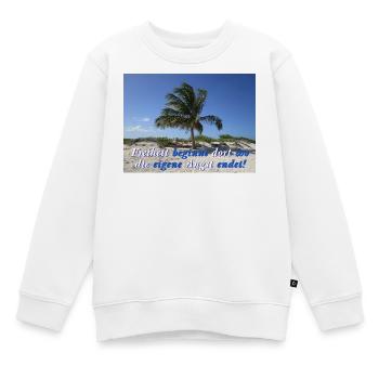 Freiheit - Kinder Premium Organic Sweatshirt - Weiß - Vorne - AI Model Kid Male (0cm)