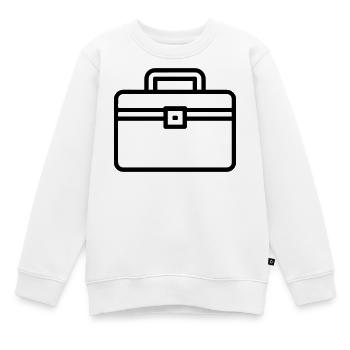 boîte à outils - Sweat Premium enfant bio - blanc - Devant - AI Model Kid Male (0cm)