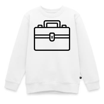 boîte à outils - Sweat Premium enfant bio - blanc - Devant - AI Model Kid Male (0cm)
