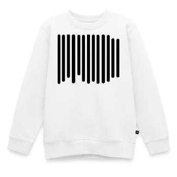 code barres - Sweat Premium enfant bio - blanc - Devant - AI Model Kid Male (0cm)