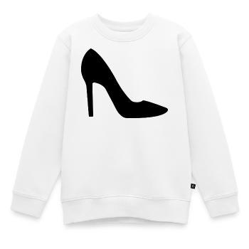 High Heels - Kinder Premium Organic Sweatshirt - Weiß - Vorne - AI Model Kid Male (0cm)