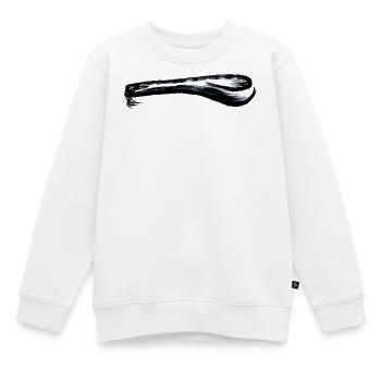 cuillère épaisse - Sweat Premium enfant bio - blanc - Devant - AI Model Kid Male (0cm)