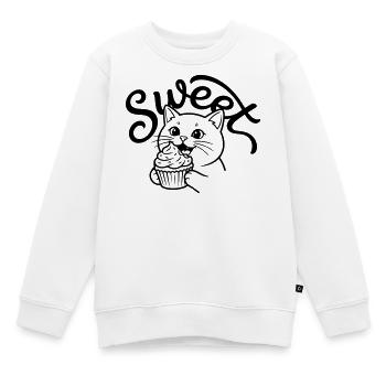 Cupcake - Sweat Premium enfant bio - blanc - Devant - AI Model Kid Male (0cm)