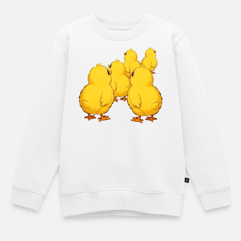 poussin - Sweat Premium enfant bio - blanc