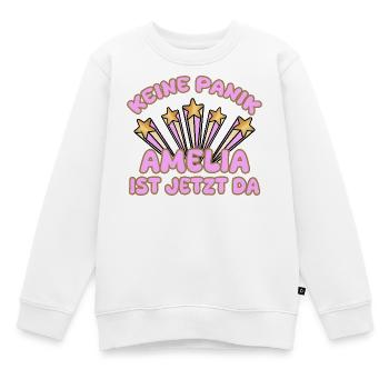 Spruch Amelia - Kinder Premium Organic Sweatshirt - Weiß - Vorne - AI Model Kid Male (0cm)