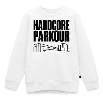 Hardcore Parkour - Sweat Premium enfant bio - blanc - Devant - AI Model Kid Male (0cm)