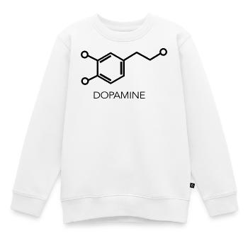 Dopamine Molecule Minimalist Science Design - Kids Premium Organic Sweatshirt - white - Front - AI Model Kid Male (0cm)
