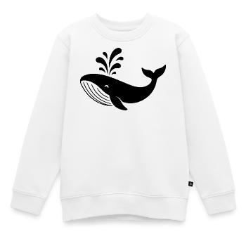 Wal - Kinder Premium Organic Sweatshirt - Weiß - Vorne - AI Model Kid Male (0cm)
