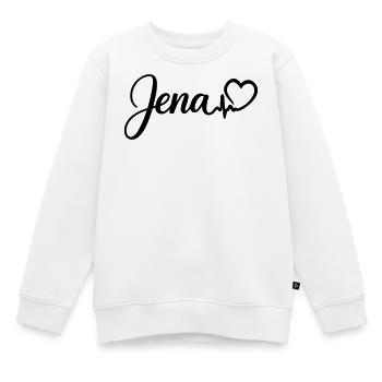 Jena Heartbeat - Sweat Premium enfant bio - blanc - Devant - AI Model Kid Male (0cm)