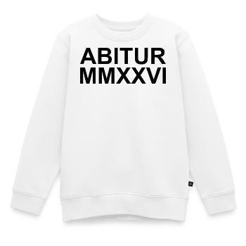 ABITUR - Kinder Premium Organic Sweatshirt - Weiß - Vorne - AI Model Kid Male (0cm)