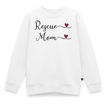 Tierschutz Mama - Kinder Premium Organic Sweatshirt - Weiß - Vorne - AI Model Kid Male (0cm)