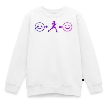 Geschenkidee für eine Running mit Running - Kinder Premium Organic Sweatshirt - Weiß - Vorne - AI Model Kid Male (0cm)