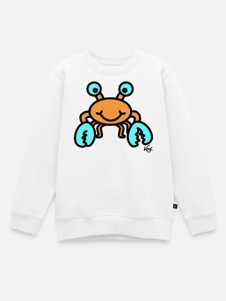 Cancer grand - Sweat Premium enfant bio - blanc