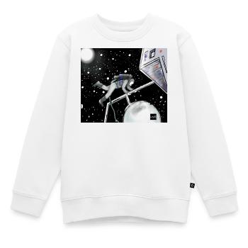 Explorateur spatial en orbite - Sweat Premium enfant bio - blanc - Devant - AI Model Kid Male (0cm)