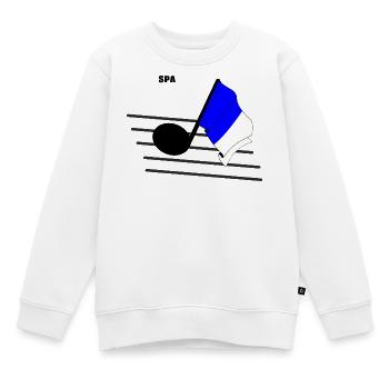 Spa-Musik & Rennsport - Kinder Premium Organic Sweatshirt - Weiß - Vorne - AI Model Kid Male (0cm)