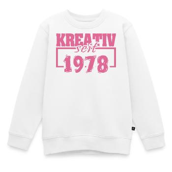 Maler 1978 - Kinder Premium Organic Sweatshirt - Weiß - Vorne - AI Model Kid Male (0cm)