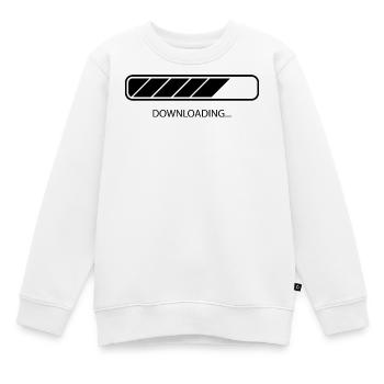 Herunterladen - Kinder Premium Organic Sweatshirt - Weiß - Vorne - AI Model Kid Male (0cm)