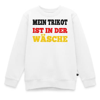 Trikot In Wäsche - Kinder Premium Organic Sweatshirt - Weiß - Vorne - AI Model Kid Male (0cm)