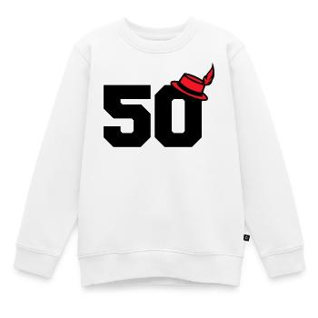 50 - Kids Premium Organic Sweatshirt - white - Front - AI Model Kid Male (0cm)