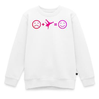 Geschenkidee für einen Hip-Hop-Tänzer mit B-Boying - Kinder Premium Organic Sweatshirt - Weiß - Vorne - AI Model Kid Male (0cm)
