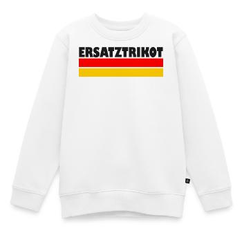 Ersatztrikot - Kinder Premium Organic Sweatshirt - Weiß - Vorne - AI Model Kid Male (0cm)