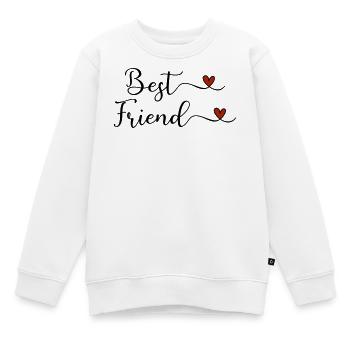Meilleur ami - Sweat Premium enfant bio - blanc - Devant - AI Model Kid Male (0cm)