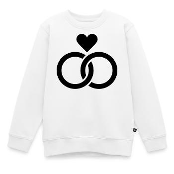 Hochzeit, Verlobung, Hochzeitsfeier - Kinder Premium Organic Sweatshirt - Weiß - Vorne - AI Model Kid Male (0cm)