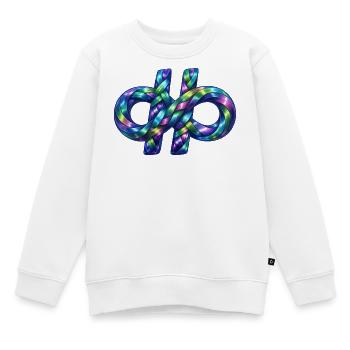 Hashtag infinite - Kids Premium Organic Sweatshirt - white - Front - AI Model Kid Male (0cm)