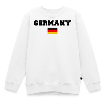 Germany Deutchland - Kinder Premium Organic Sweatshirt - Weiß - Vorne - AI Model Kid Male (0cm)