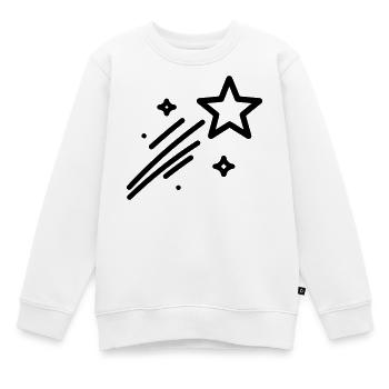étoile filante - Sweat Premium enfant bio - blanc - Devant - AI Model Kid Male (0cm)
