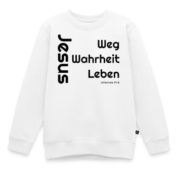 Weg der Wahrheit Leben - Kinder Premium Organic Sweatshirt - Weiß - Vorne - AI Model Kid Male (0cm)