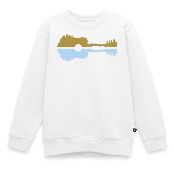 Gitarre pastel  - Kinder Premium Organic Sweatshirt - Weiß - Vorne - AI Model Kid Male (0cm)
