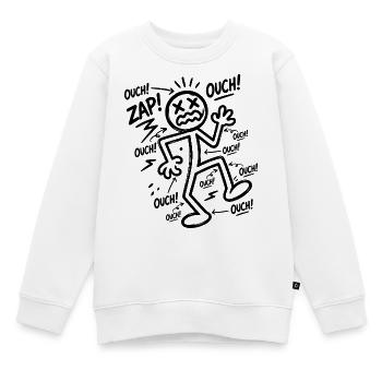 Elektroschock-Humor | Lustiges Elektriker-Geschenk - Kinder Premium Organic Sweatshirt - Weiß - Vorne - AI Model Kid Male (0cm)