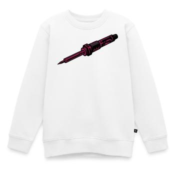 Lötkolben FPV Drohne Bastler Elektronik - Kinder Premium Organic Sweatshirt - Weiß - Vorne - AI Model Kid Male (0cm)