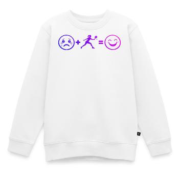 Padel Schläger kaufen Fans lieben Padel Bekleidung - Kinder Premium Organic Sweatshirt - Weiß - Vorne - AI Model Kid Male (0cm)