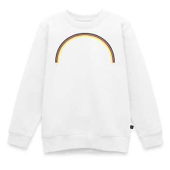 Deutschland Flagge Bogen - Kinder Premium Organic Sweatshirt - Weiß - Vorne - AI Model Kid Male (0cm)