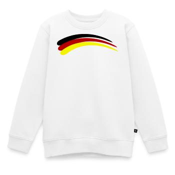 Ligne du drapeau allemand - Sweat Premium enfant bio - blanc - Devant - AI Model Kid Male (0cm)