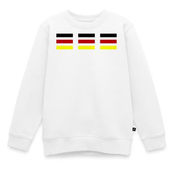 Drapeau Allemagne - Sweat Premium enfant bio - blanc - Devant - AI Model Kid Male (0cm)
